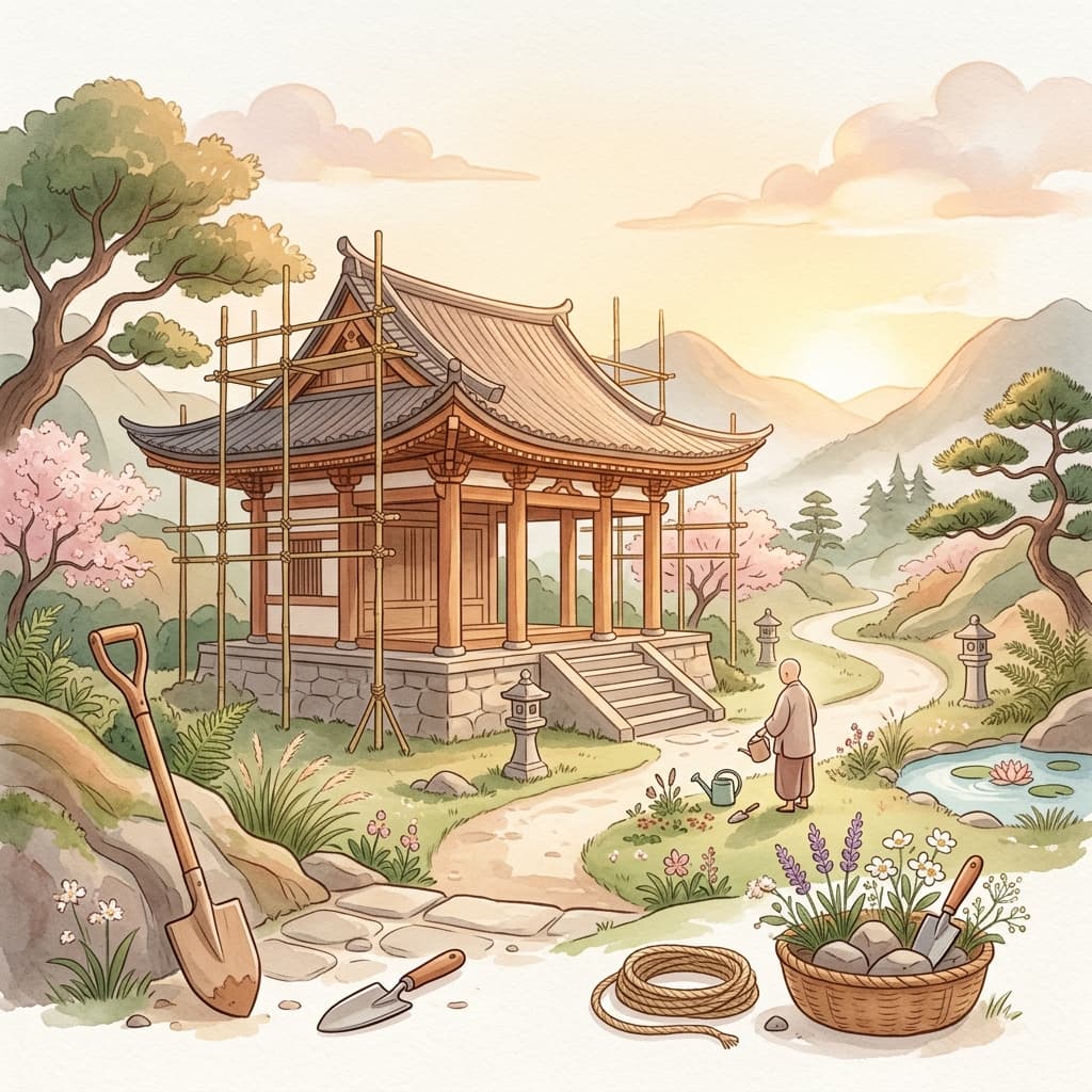 Ilustración de sitio en construcción